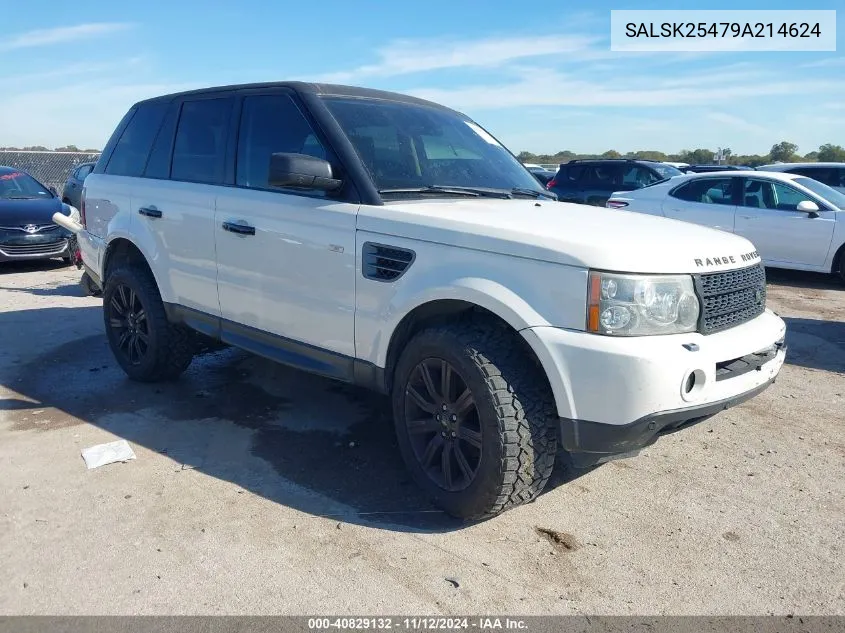 2009 Land Rover Range Rover Sport Hse VIN: SALSK25479A214624 Lot: 40829132