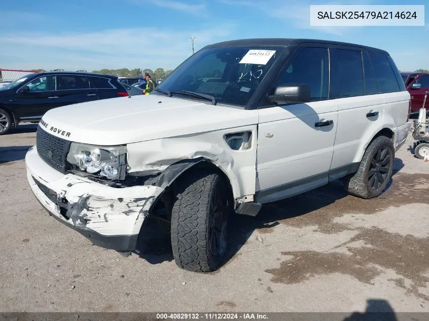 2009 Land Rover Range Rover Sport Hse VIN: SALSK25479A214624 Lot: 40829132