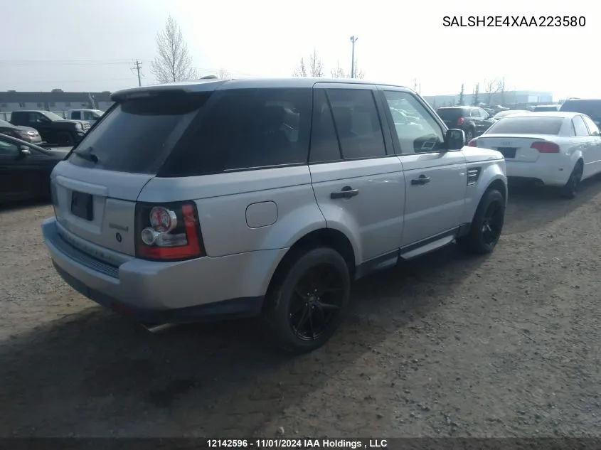 2010 Land Rover Range Rover Sport VIN: SALSH2E4XAA223580 Lot: 12142596