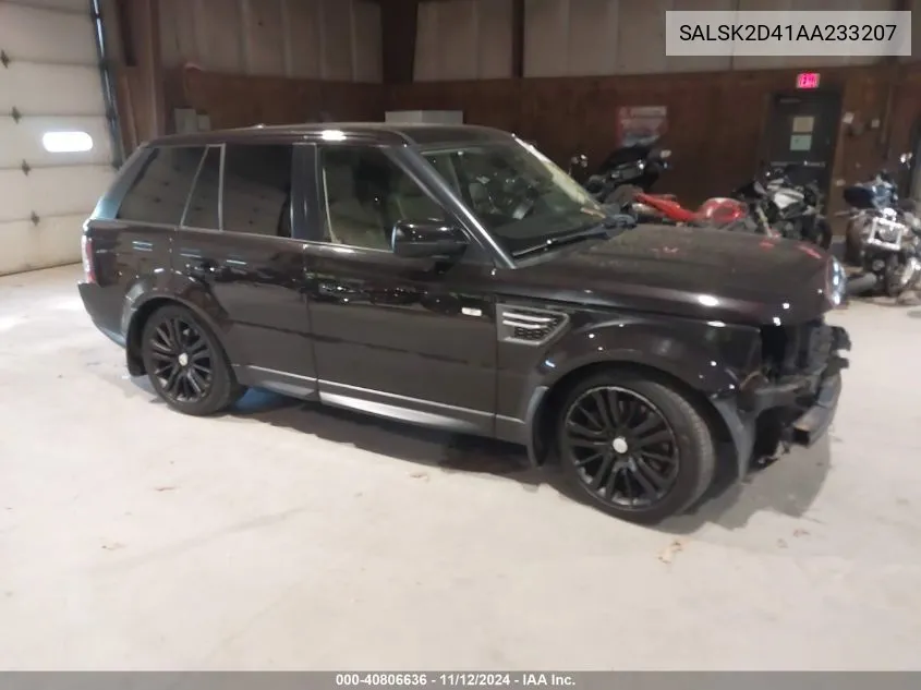 2010 Land Rover Range Rover Sport Hse VIN: SALSK2D41AA233207 Lot: 40806636