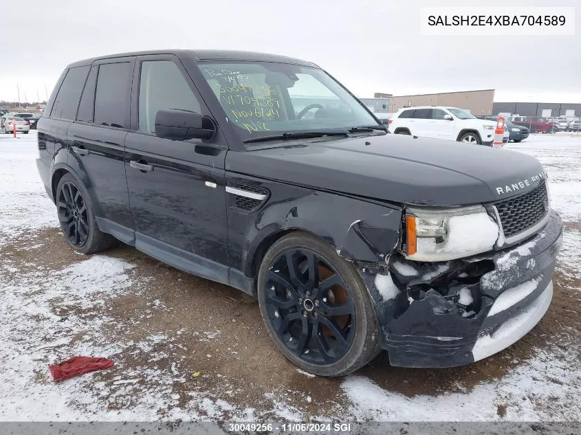 2011 Land Rover Range Rover Sport Sc VIN: SALSH2E4XBA704589 Lot: 30049256