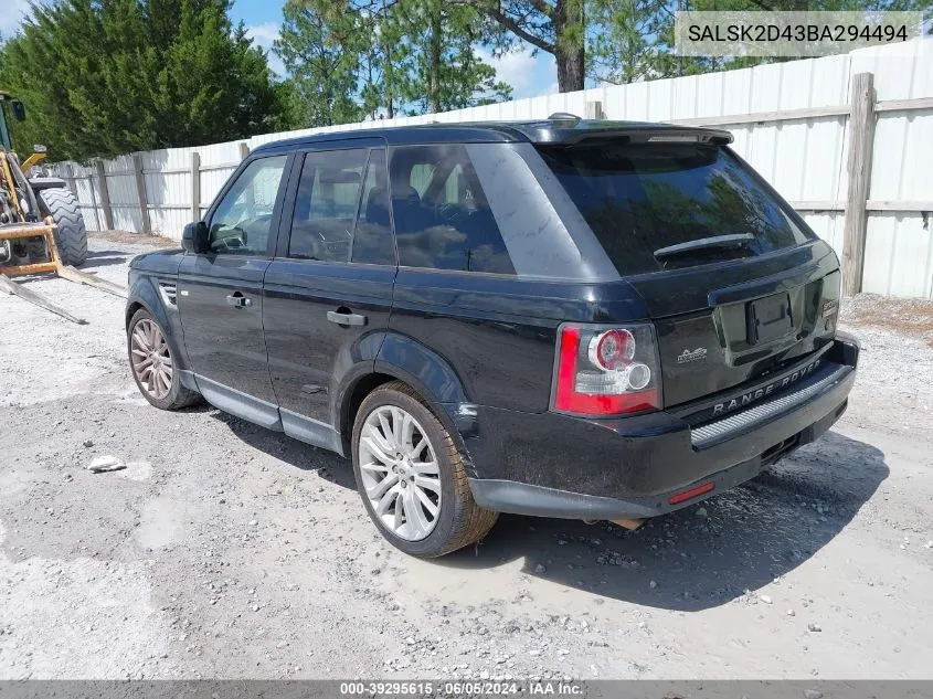 SALSK2D43BA294494 2011 Land Rover Range Rover Sport Hse