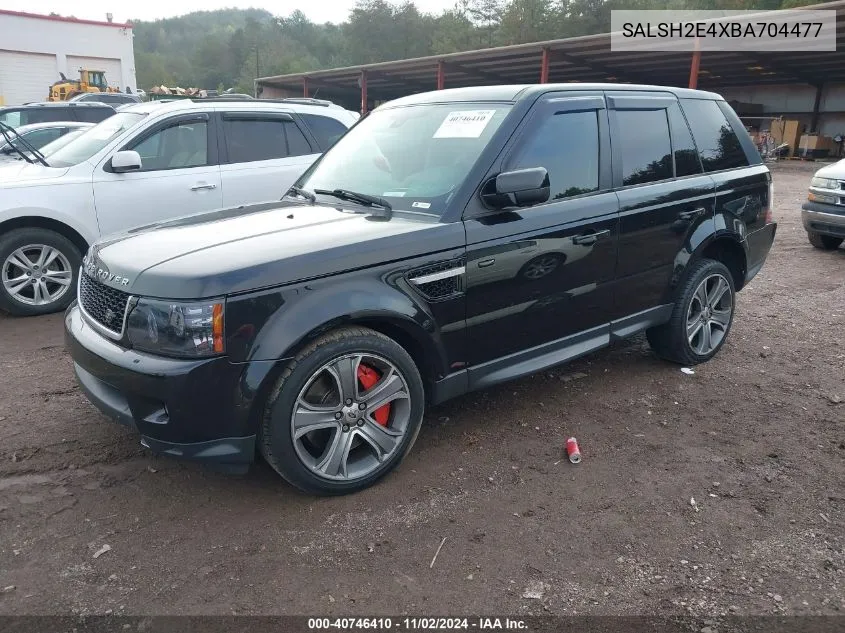 2011 Land Rover Range Rover Sport Supercharged VIN: SALSH2E4XBA704477 Lot: 40746410