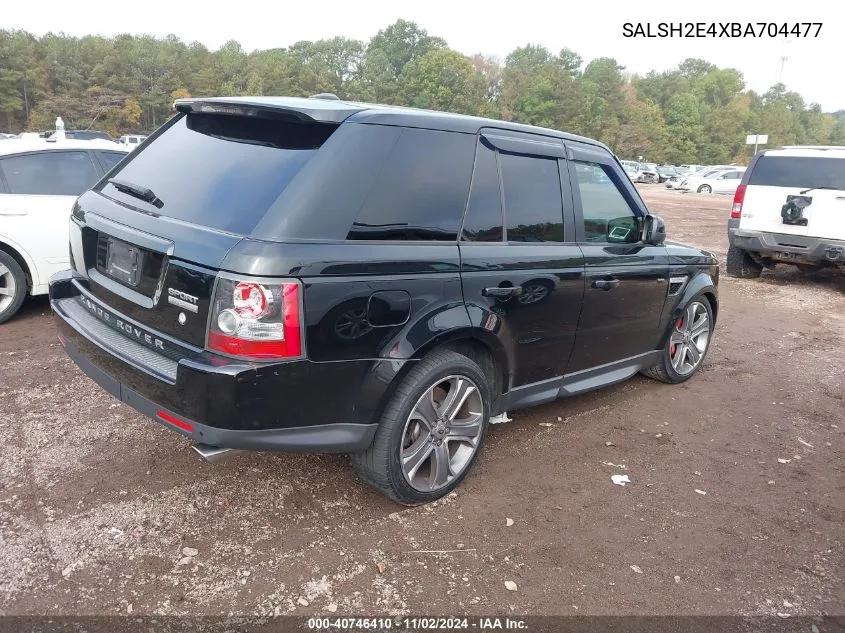 2011 Land Rover Range Rover Sport Supercharged VIN: SALSH2E4XBA704477 Lot: 40746410