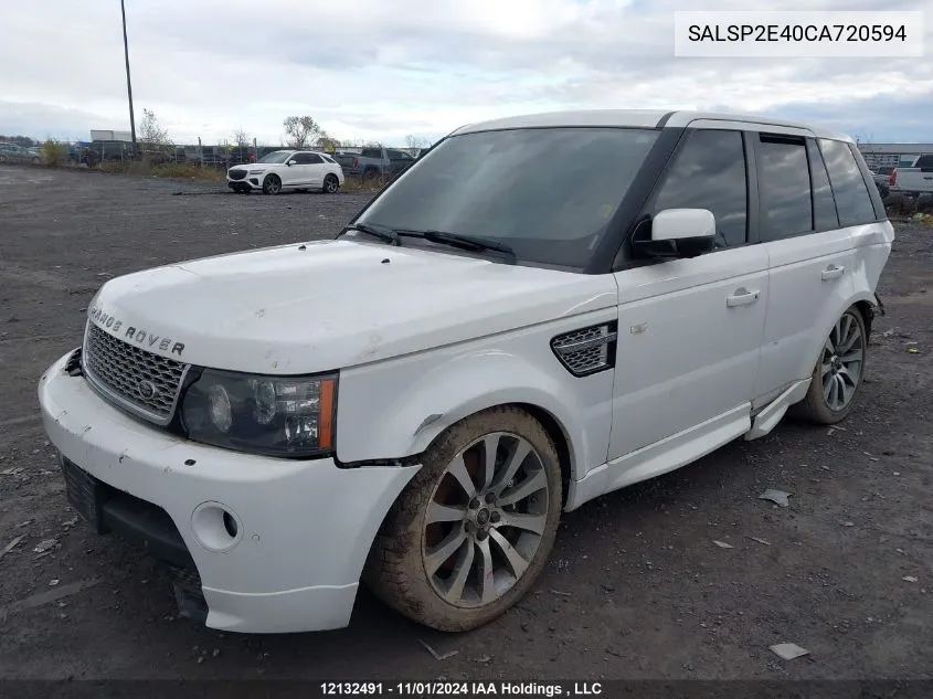 2012 Land Rover Range Rover Sport VIN: SALSP2E40CA720594 Lot: 12132491