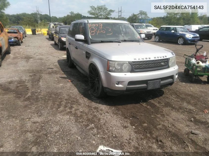 2012 Land Rover Range Rover Sport Hse VIN: SALSF2D4XCA754143 Lot: 40088463