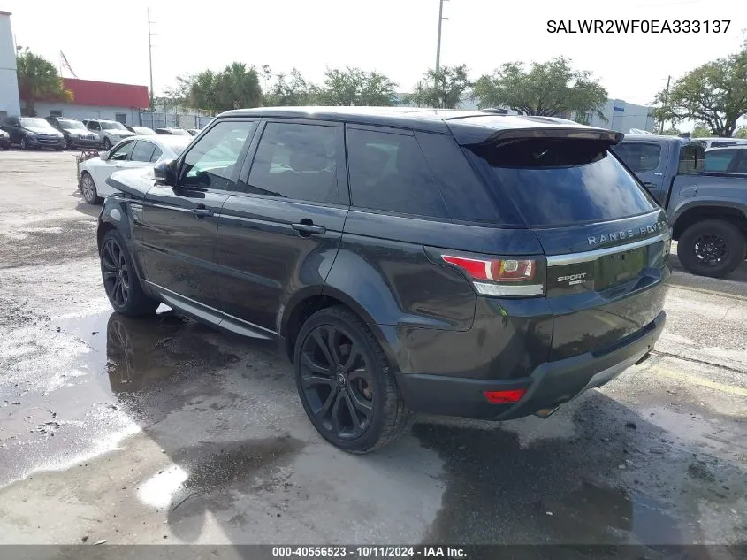 SALWR2WF0EA333137 2014 Land Rover Range Rover Sport 3.0L V6 Supercharged Hse