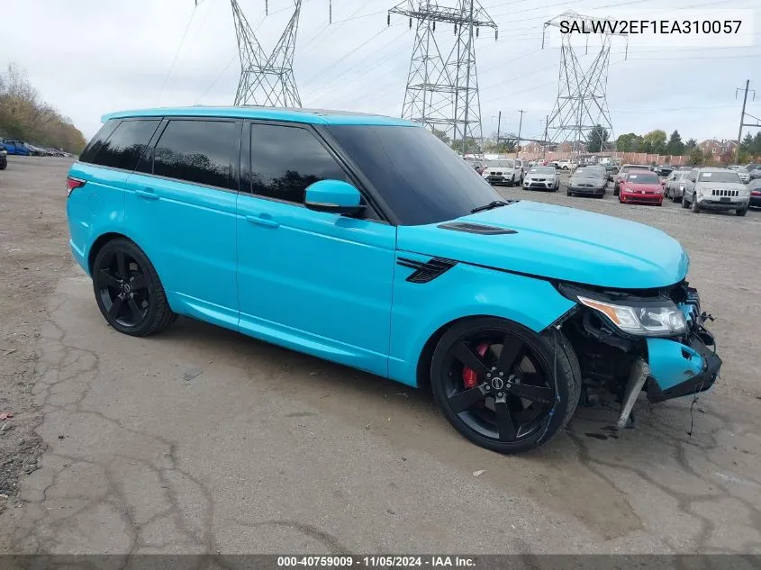 2014 Land Rover Range Rover Sport 5.0L V8 Supercharged Autobiography VIN: SALWV2EF1EA310057 Lot: 40759009