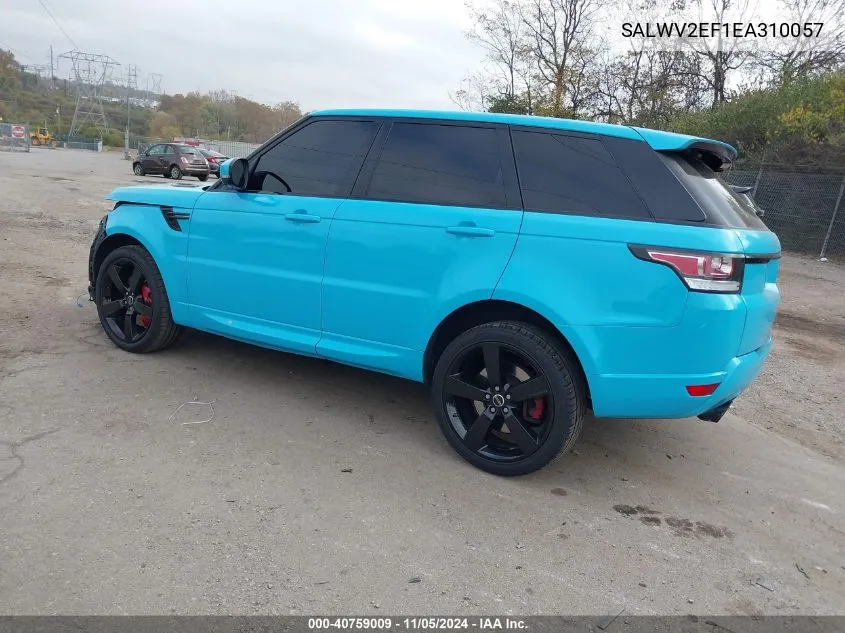 2014 Land Rover Range Rover Sport 5.0L V8 Supercharged Autobiography VIN: SALWV2EF1EA310057 Lot: 40759009