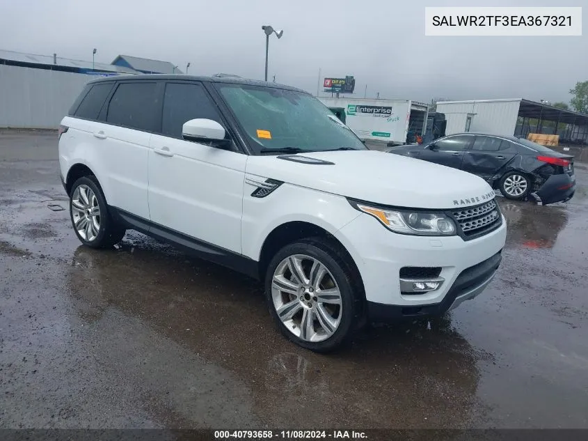 2014 Land Rover Range Rover Sport 5.0L V8 Supercharged VIN: SALWR2TF3EA367321 Lot: 40793658