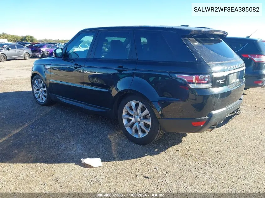 2014 Land Rover Range Rover Sport 3.0L V6 Supercharged Hse VIN: SALWR2WF8EA385082 Lot: 40832383