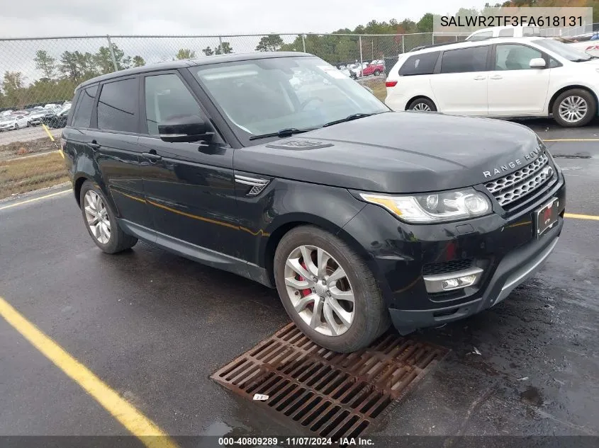 2015 Land Rover Range Rover Sport 5.0L V8 Supercharged VIN: SALWR2TF3FA618131 Lot: 40809289