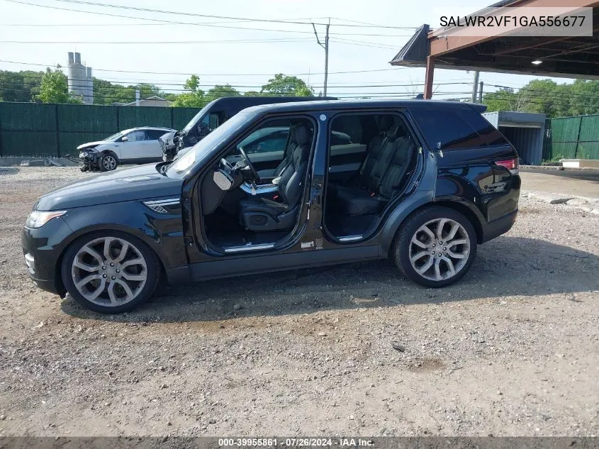 2016 Land Rover Range Rover Sport 3.0L V6 Supercharged Hse VIN: SALWR2VF1GA556677 Lot: 39955861