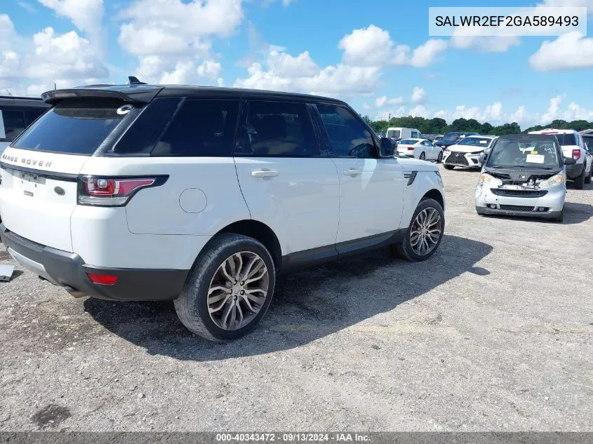 SALWR2EF2GA589493 2016 Land Rover Range Rover Sport Sc