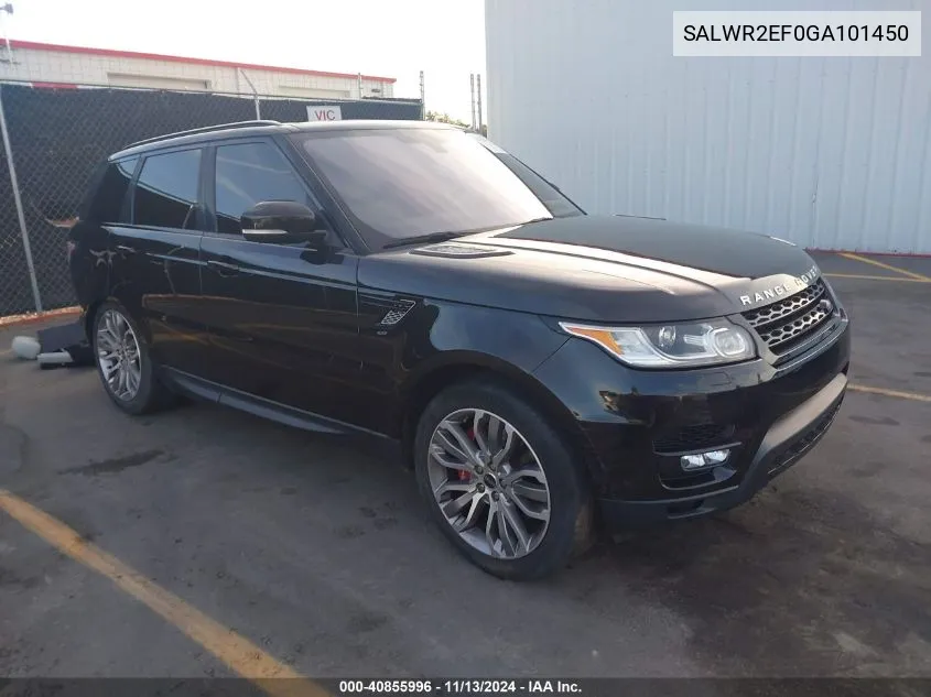 2016 Land Rover Range Rover Sport 5.0L V8 Supercharged/5.0L V8 Supercharged Dynamic VIN: SALWR2EF0GA101450 Lot: 40855996