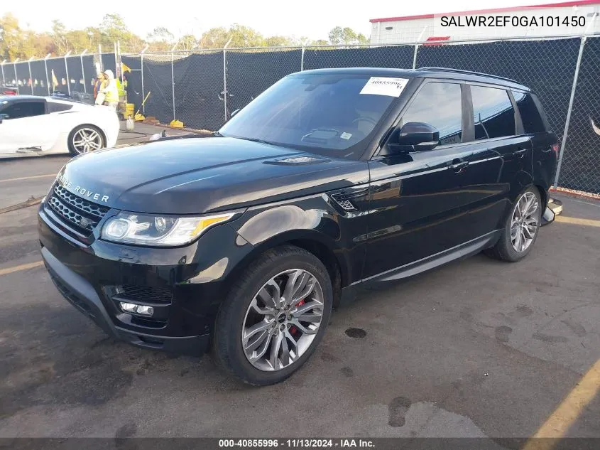 2016 Land Rover Range Rover Sport 5.0L V8 Supercharged/5.0L V8 Supercharged Dynamic VIN: SALWR2EF0GA101450 Lot: 40855996