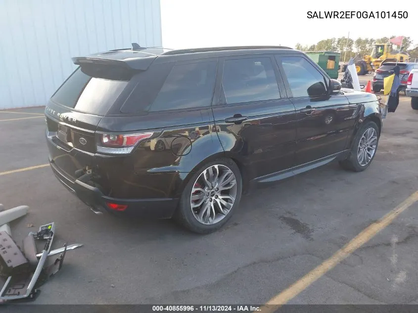 2016 Land Rover Range Rover Sport 5.0L V8 Supercharged/5.0L V8 Supercharged Dynamic VIN: SALWR2EF0GA101450 Lot: 40855996