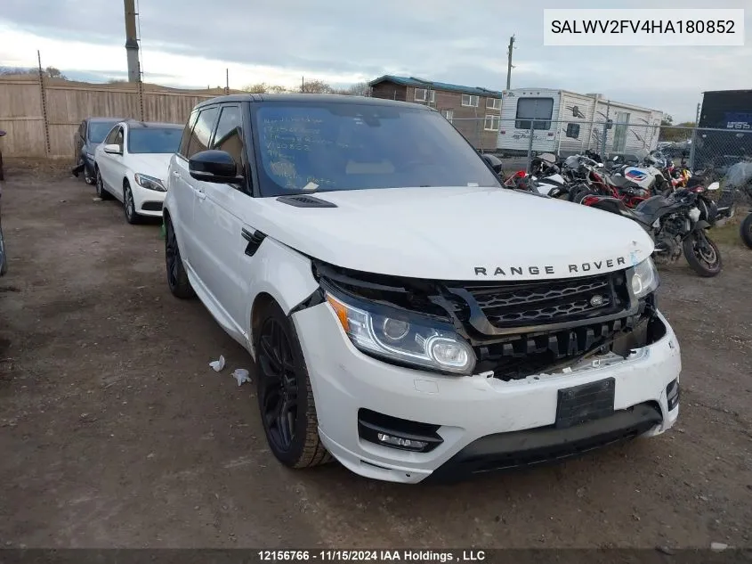 2017 Land Rover Range Rover Sport VIN: SALWV2FV4HA180852 Lot: 12156766