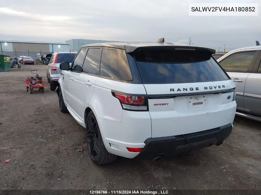 2017 Land Rover Range Rover Sport VIN: SALWV2FV4HA180852 Lot: 12156766