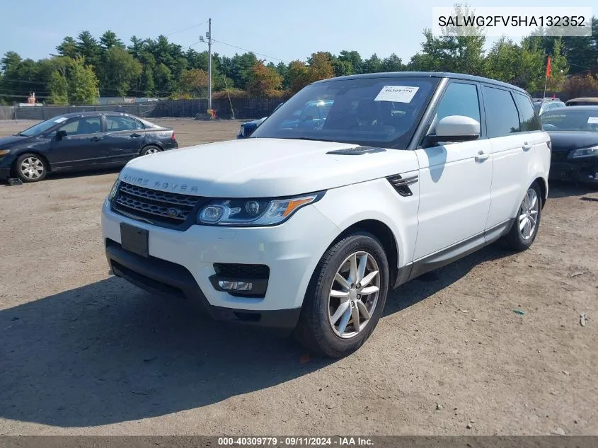 2017 Land Rover Range Rover Sport 3.0L V6 Supercharged Se VIN: SALWG2FV5HA132352 Lot: 40309779