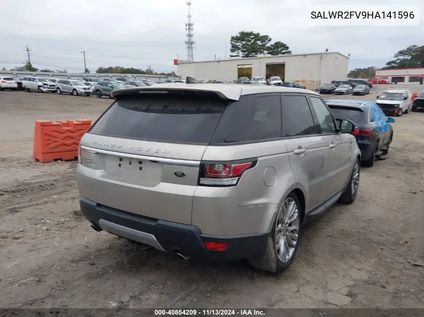 2017 Land Rover Range Rover Sport 3.0L V6 Supercharged Hse VIN: SALWR2FV9HA141596 Lot: 40854209