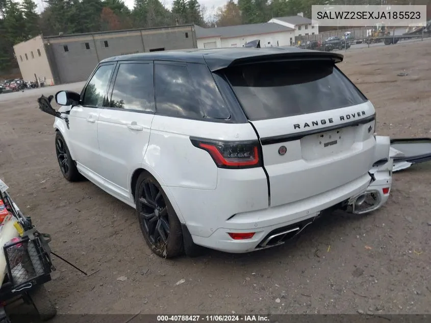 2018 Land Rover Range Rover Sport Svr VIN: SALWZ2SEXJA185523 Lot: 40788427