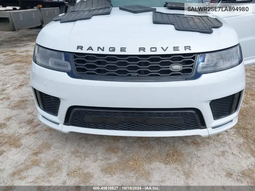 2020 Land Rover Range Rover Sport Hse Dynamic VIN: SALWR2SE7LA894980 Lot: 40618827