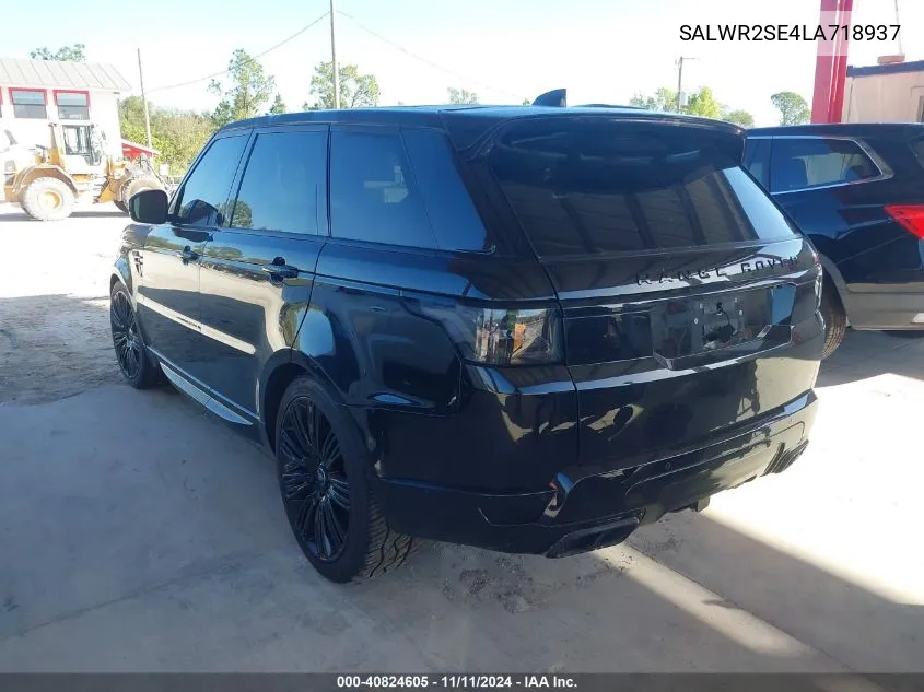 2020 Land Rover Range Rover Sport Hse Dynamic VIN: SALWR2SE4LA718937 Lot: 40824605