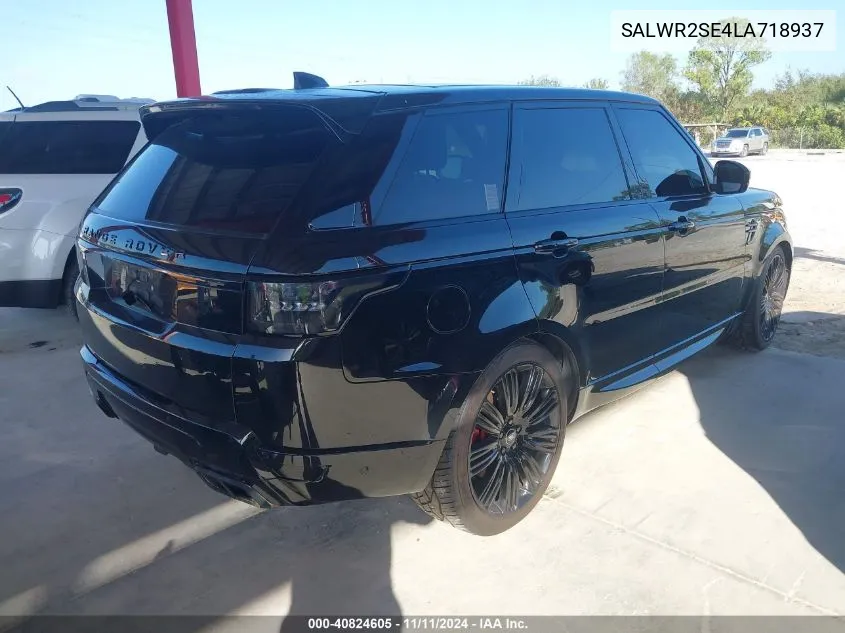 2020 Land Rover Range Rover Sport Hse Dynamic VIN: SALWR2SE4LA718937 Lot: 40824605