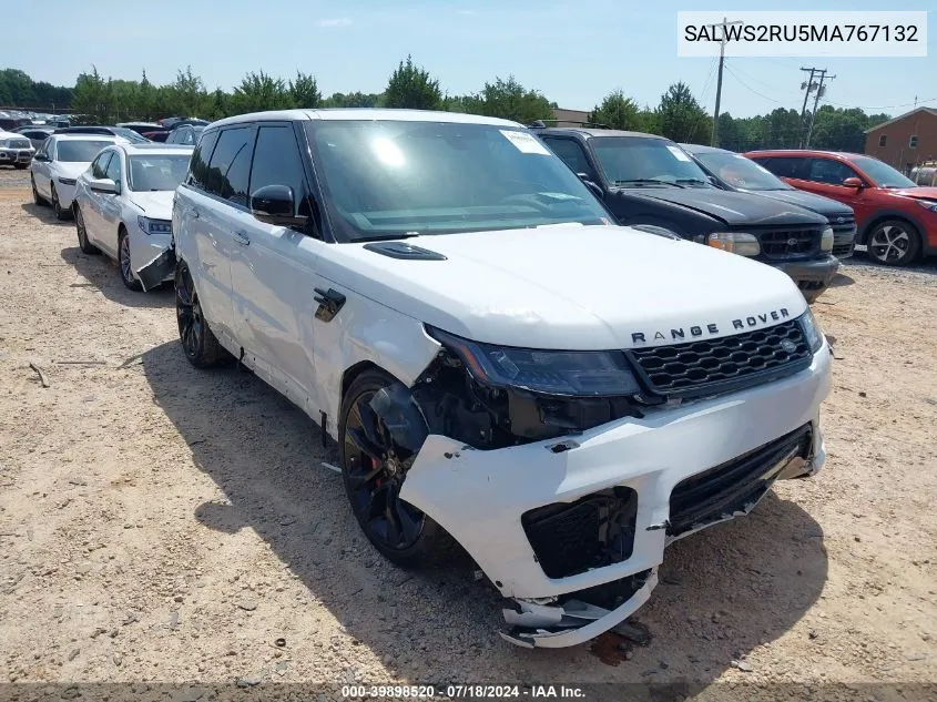 2021 Land Rover Range Rover Sport Hst Mhev VIN: SALWS2RU5MA767132 Lot: 39898520