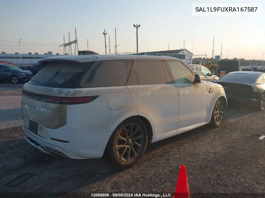 2024 Land Rover Range Rover Sport Dynamic Se VIN: SAL1L9FUXRA167587 Lot: 12086809