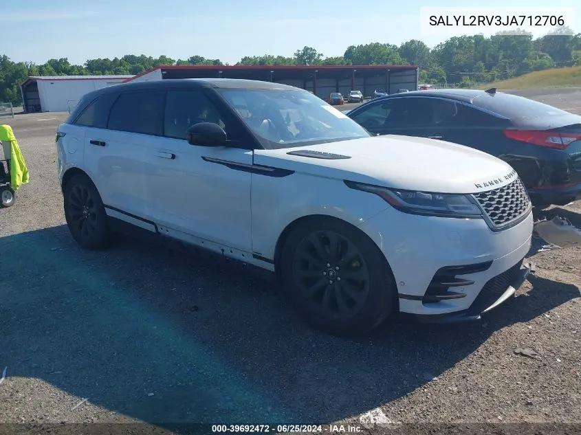 2018 Land Rover Range Rover Velar R-Dynamic Se VIN: SALYL2RV3JA712706 Lot: 39692472