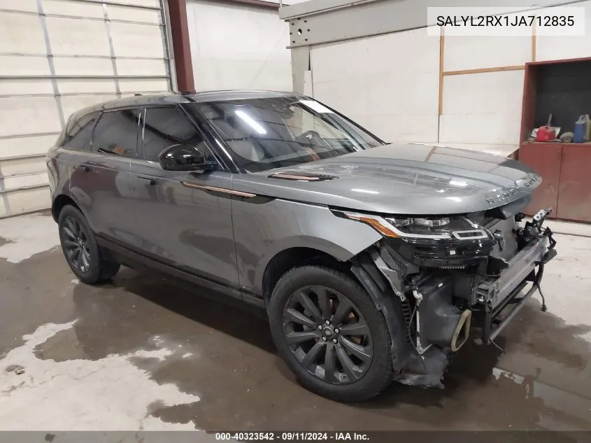 2018 Land Rover Range Rover Velar P250 Se R-Dynamic VIN: SALYL2RX1JA712835 Lot: 40323542