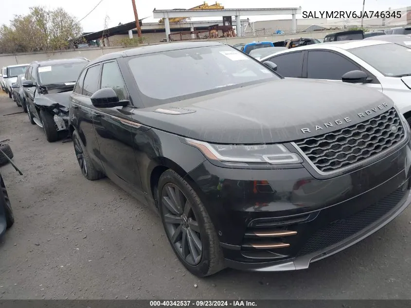 2018 Land Rover Range Rover Velar P380 First Edition/P380 Hse R-Dynamic VIN: SALYM2RV6JA746345 Lot: 40342537