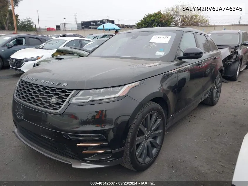 2018 Land Rover Range Rover Velar P380 First Edition/P380 Hse R-Dynamic VIN: SALYM2RV6JA746345 Lot: 40342537