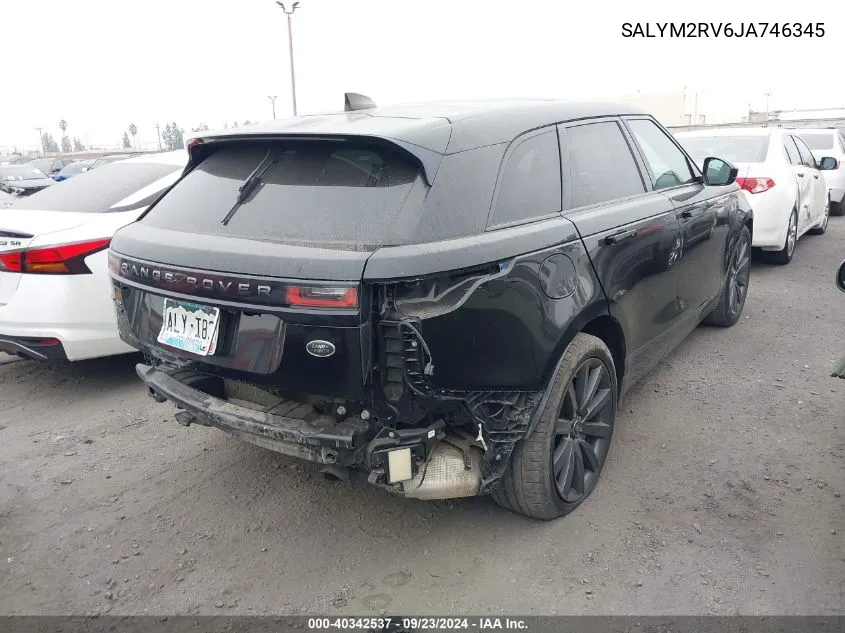 2018 Land Rover Range Rover Velar P380 First Edition/P380 Hse R-Dynamic VIN: SALYM2RV6JA746345 Lot: 40342537