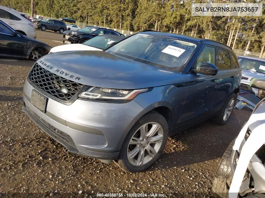 2018 Land Rover Range Rover Velar D180 S VIN: SALYB2RN8JA753657 Lot: 40350755