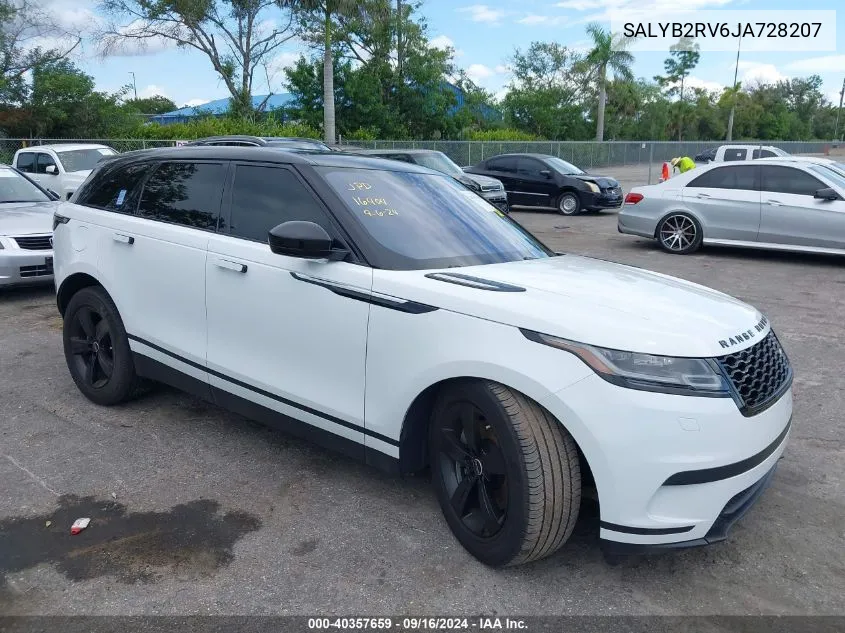 2018 Land Rover Range Rover Velar P380 S VIN: SALYB2RV6JA728207 Lot: 40357659