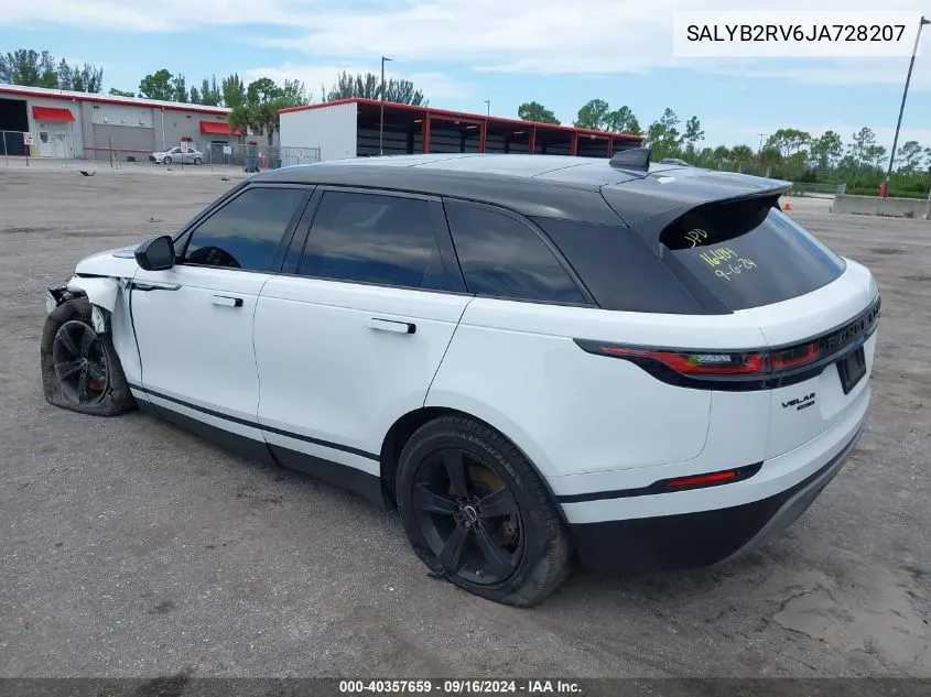 2018 Land Rover Range Rover Velar P380 S VIN: SALYB2RV6JA728207 Lot: 40357659