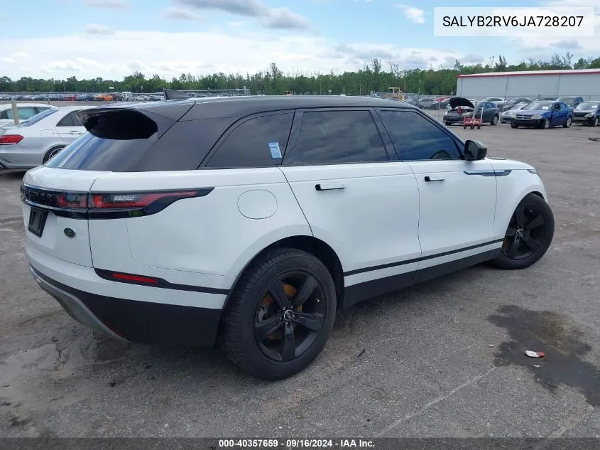 2018 Land Rover Range Rover Velar P380 S VIN: SALYB2RV6JA728207 Lot: 40357659