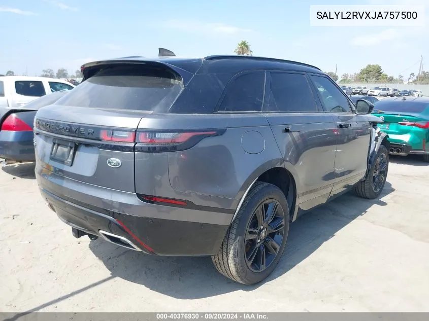 2018 Land Rover Range Rover Velar P380 Se R-Dynamic VIN: SALYL2RVXJA757500 Lot: 40376930