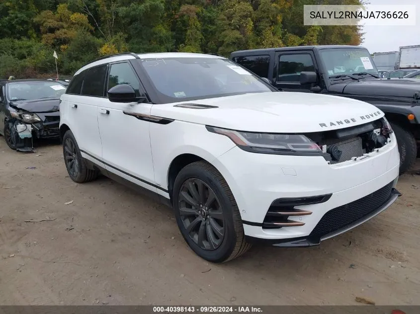 2018 Land Rover Range Rover Velar D180 Se R-Dynamic VIN: SALYL2RN4JA736626 Lot: 40398143