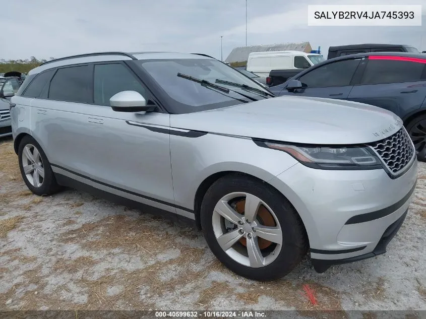 2018 Land Rover Range Rover Velar P380 S VIN: SALYB2RV4JA745393 Lot: 40599632