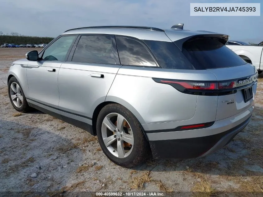 2018 Land Rover Range Rover Velar P380 S VIN: SALYB2RV4JA745393 Lot: 40599632