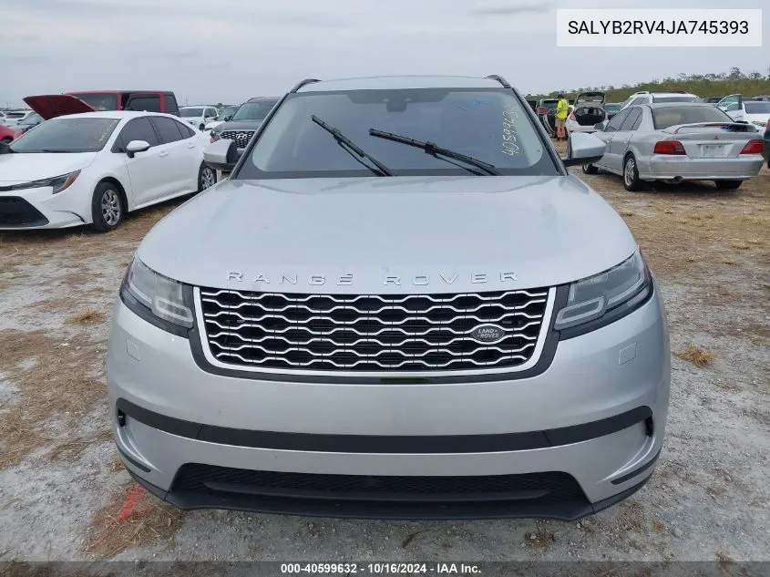 2018 Land Rover Range Rover Velar P380 S VIN: SALYB2RV4JA745393 Lot: 40599632