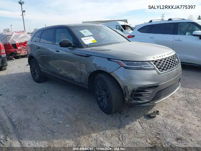 2018 Land Rover Range Rover Velar P250 Se R-Dynamic VIN: SALYL2RXXJA775397 Lot: 40645751