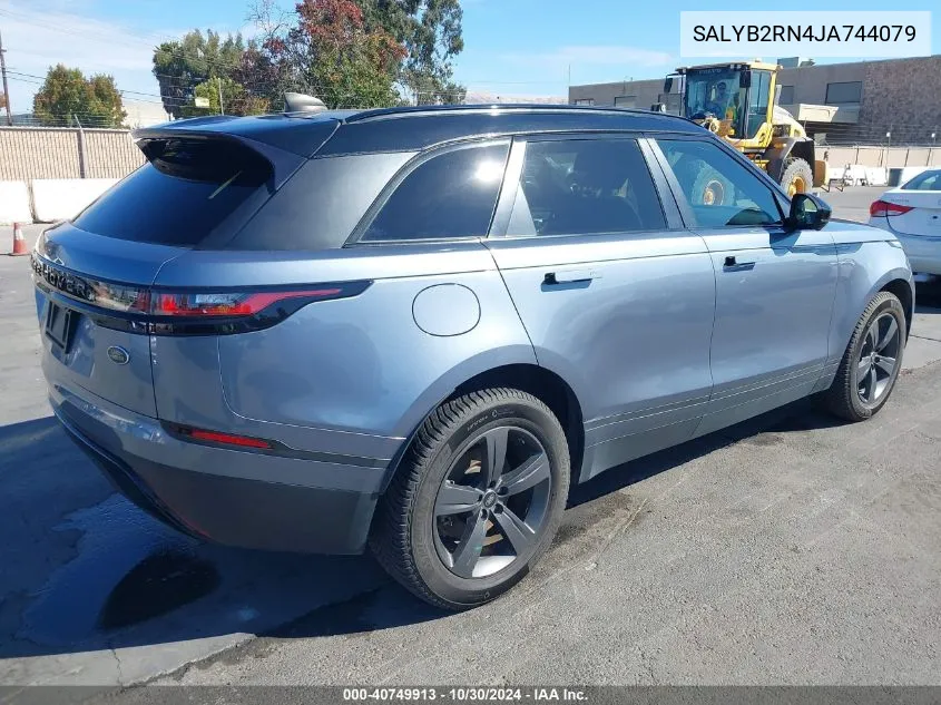 2018 Land Rover Range Rover Velar D180 S VIN: SALYB2RN4JA744079 Lot: 40749913