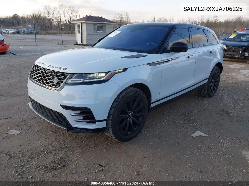 2018 Land Rover Range Rover Velar P250 Se R-Dynamic VIN: SALYL2RXXJA706225 Lot: 40856460