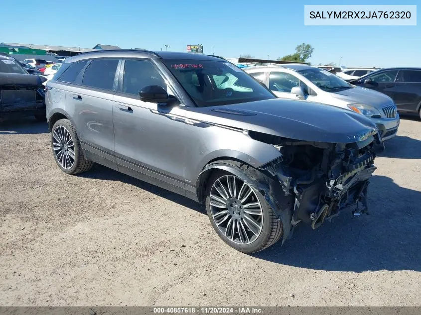 2018 Land Rover Range Rover Velar P250 Hse R-Dynamic VIN: SALYM2RX2JA762320 Lot: 40857618