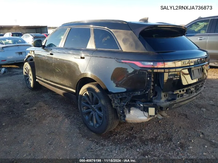 2018 Land Rover Range Rover Velar D180 Se R-Dynamic VIN: SALYL2RNXJA736873 Lot: 40876198